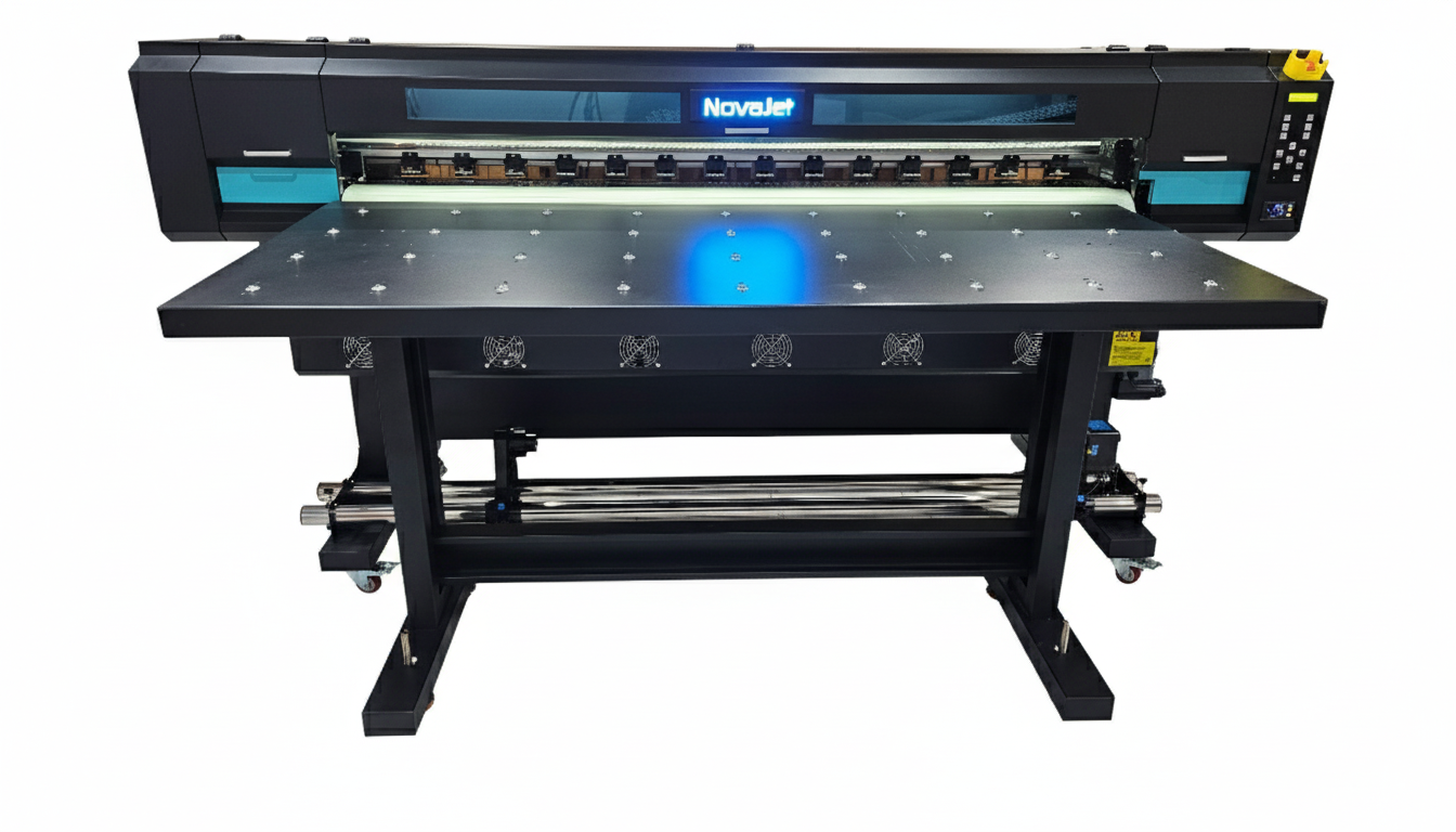 Novajet Evolution Pro 180cm até 2 cabeças i1600 (UV + EcoSol + Sublimação - até 2 ao mesmo tempo)